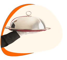 A covered serving dish